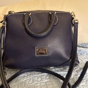 Dooney & Bourke Dark Blue Leather Crossbody Bag